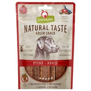 GranataPet Natural Taste Edler Snack - 3 x Pferd (90 g)