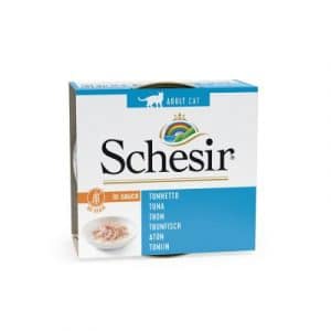 Schesir in natürlicher Sauce 6 x 70 g - Huhn mit Garnelen