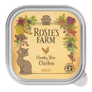 Sparpaket Rosie's Farm Adult 32 x 100 g - Lachs & Huhn mit Garnelen