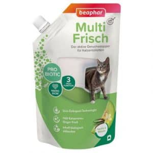 beaphar Multi-Frisch für Katzentoiletten - 400 g - 2 x Vanille & Melone à 400g