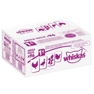 Sparpaket 96 x 85 / 100 g Whiskas Frischebeutel - Adult 1+ Ragout Gemischte Auswahl in Gelee (96 x 85 g)