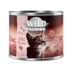 Wild Freedom Kitten 6 x 200 g - gemischtes Paket (2 Sorten)