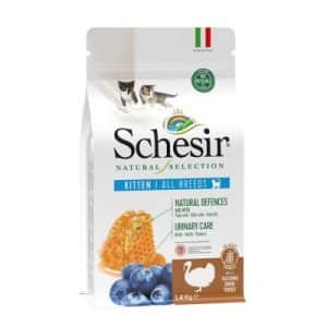 Schesir Natural Selection Kitten mit Truthahn - Sparpaket: 3 x 1