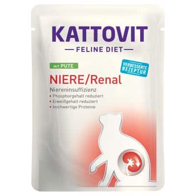 Kattovit Feline Niere/Renal Pouch 24 x 85 g  - Pute