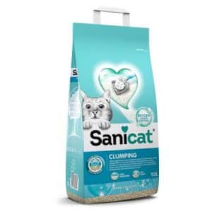 Sanicat Klumpende Katzenstreu mit Marseiller Seife - 2 x 10 l