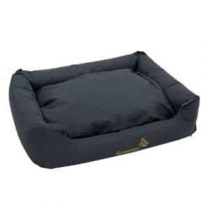 Hundebett Sleepy Time grey mit Kissen - L 80 x B 65 x H 30 cm