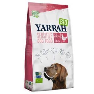 Yarrah Bio Sensitive mit Bio Huhn & Bio Reis - Sparpaket: 2 x 10 kg