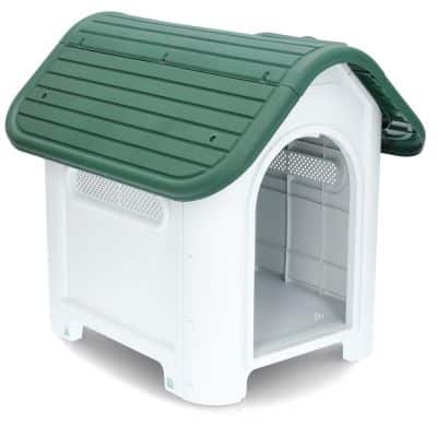 HAFENBANDE Kunststoffhundehütte Cottage - Größe S: B 59 x T 75 x H 66 cm