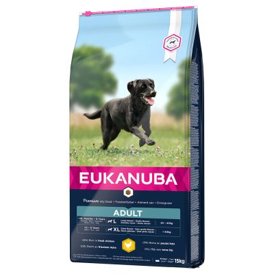 Eukanuba Adult Large Breed Huhn - Sparpaket: 2 x 15 kg
