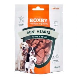 Boxby Puppy Snacks Mini Hearts - 3 x 100 g