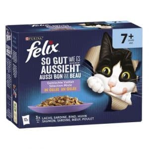 Felix "So gut wie es aussieht" Senior Pouches 48 x 85 g - Rind