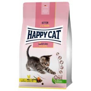 Happy Cat Young Kitten Land-Geflügel - Sparpaket: 2 x 4 kg