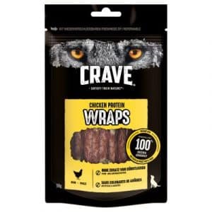 Crave Hund Protein Wrap - 10 x 50 g Huhn