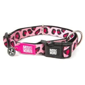 Max & Molly Smart ID Halsband Leopard Pink - Größe S: 28-45 cm Halsumfang