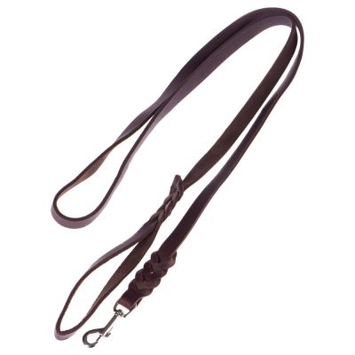 Heim Lederleine mit eingeflochtenem Karabiner
