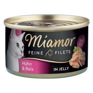 Sparpaket Miamor Feine Filets 24 x 100 g - Thunfisch & Reis