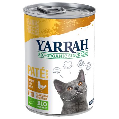 Sparpaket Yarrah Bio Pâté  24 x 400 g - Bio-Huhn