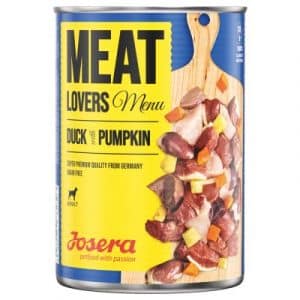 Sparpaket: Josera Meatlovers Menü 12 x 400 g - Huhn & Karotte