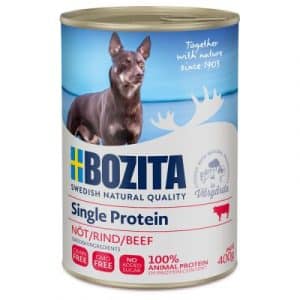 Sparpaket Bozita Single Protein Paté 12 x 400 g - Rind