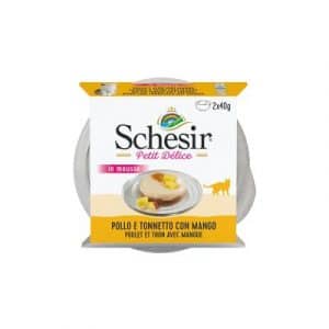 Schesir Petit Delice in Mousse 12 x 40 g - Huhn