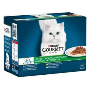 Sparpaket Gourmet Perle Gemischte Auswahl 24 x 85 g - Erlesene Streifen mit Gemüse