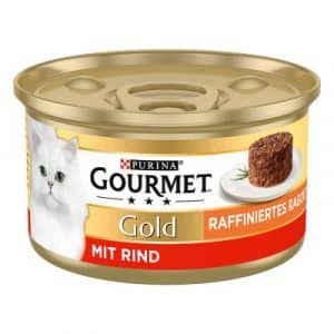 Gourmet Gold Raffiniertes Ragout 12 x 85 g - Lachs & Seelachs Duo