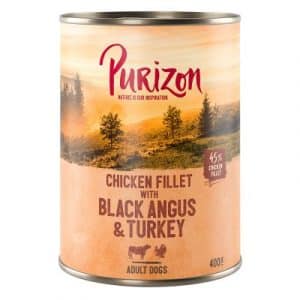 Sparpaket Purizon Adult 12 x 400 g - Lachs mit Spinat & Kokos