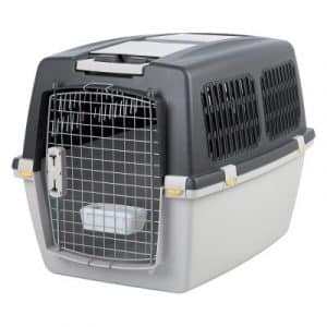 Trixie Transportbox Gulliver + Vetbed® Isobed SL Hundedecke Paw - Box Größe 4 + Decke L 75 x B 50 cm