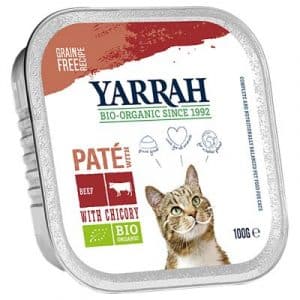 Sparpaket Yarrah Bio 12  x 100 g - Pâté: Bio-Rind mit Bio-Zichorie