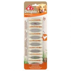 8in1 Delights Strong Kauknochen Huhn - Sparpaket: XS