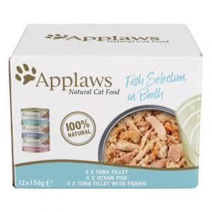 Probiermix Applaws 12 x 156 g - Fisch in Brühe