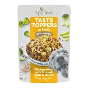 Sparpaket Applaws Hund Taste Toppers Pouch in Brühe 24 x 85 g - Thunfisch mit Kürbis