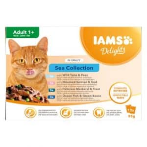 IAMS Delights Adult Sea Mix - 48 x 85 g in Sauce