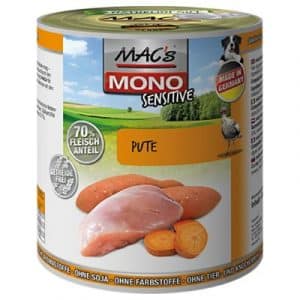 Sparpaket MAC's Mono Sensitive 24 x 800 g - Pute