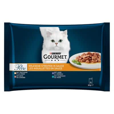Multipack - Gourmet Perle 4 x 85 g - Mixed I (Truthahn