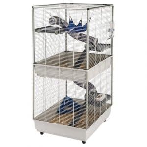 Ferplast Kleintierkäfig Furet Tower -  grau: L 80 x B 75 x H 161 cm