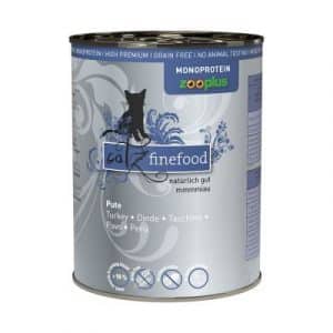 catz finefood Monoprotein zooplus 6 x 400 g - Pute