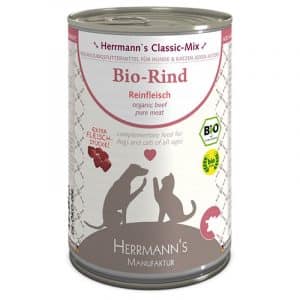 Sparpaket Herrmann's Bio-Reinfleisch 12 x 400 g - Bio Ente pur