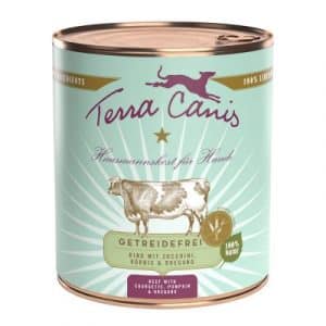 Sparpaket Terra Canis getreidefrei 12 x 800 g - Rind mit Zucchini