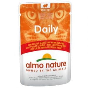 Sparpaket Almo Nature Daily Menu Sparpaket 24 x 70 g - Huhn & Rind