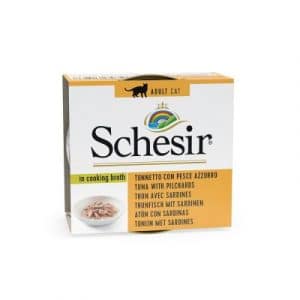 Schesir in Brühe 6 x 70 g - Thunfisch mit kleinen Sardellen