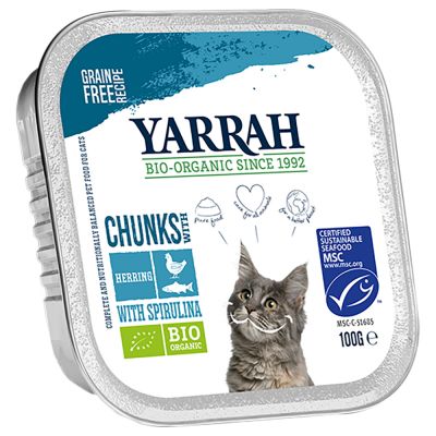 Sparpaket Yarrah Bio 48 x 100 g - Pâté: Bio-Rind mit Bio-Zichorie