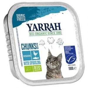 Sparpaket Yarrah Bio 48 x 100 g - Pâté-Mix (3 Sorten)