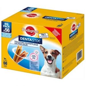 Sparpaket! 168 x Pedigree DentaStix Tägliche Zahnpflege / Fresh - Dentastix x 112 + Dentastix Fresh x 56 - für kleine Hunde (5-10 kg)