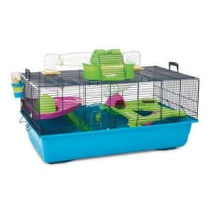 Savic Nagerkäfig Hamster Heaven 80 - blau / grün: L 80 x B 50 x H 50 cm