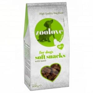 Sparpaket: zoolove soft snacks 5 x 100g (semi-moist) für den Hund - Huhn