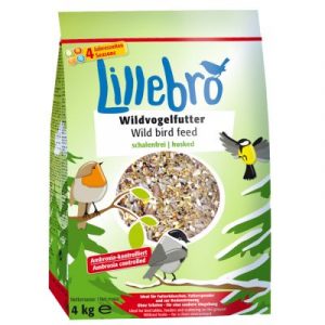 Lillebro Wildvogelfutter schalenfrei - 3 x 4 kg