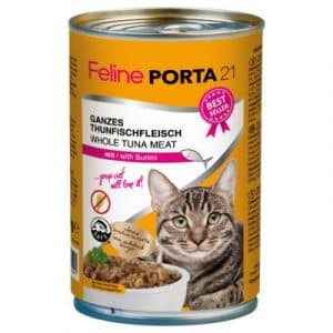 Sparpaket Feline Porta 12 x 400 g - Thunfisch mit Rind (getreidefrei)