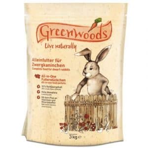 Greenwoods Zwergkaninchenfutter - 3 kg