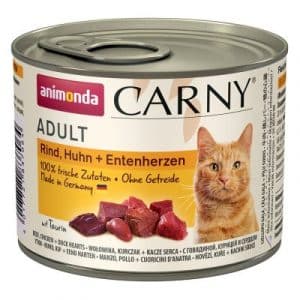 Animonda Carny Adult 6 x 200 g - Rind & Reh mit Preiselbeeren